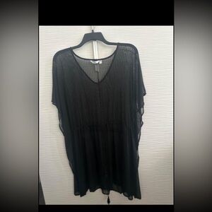 Black Lace Cover Up by La Vie en Rose Aqua